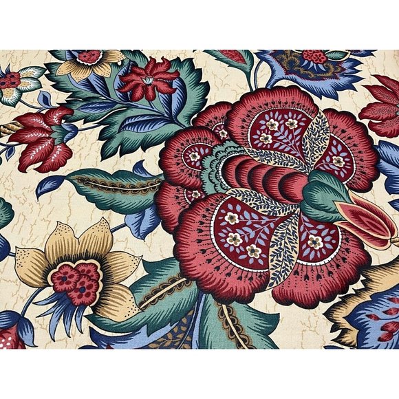 WAVERLY Home Decor Fabric  Greenfield Village/Henry Ford Musuem Floral 21" x 54" - Picture 1 of 16
